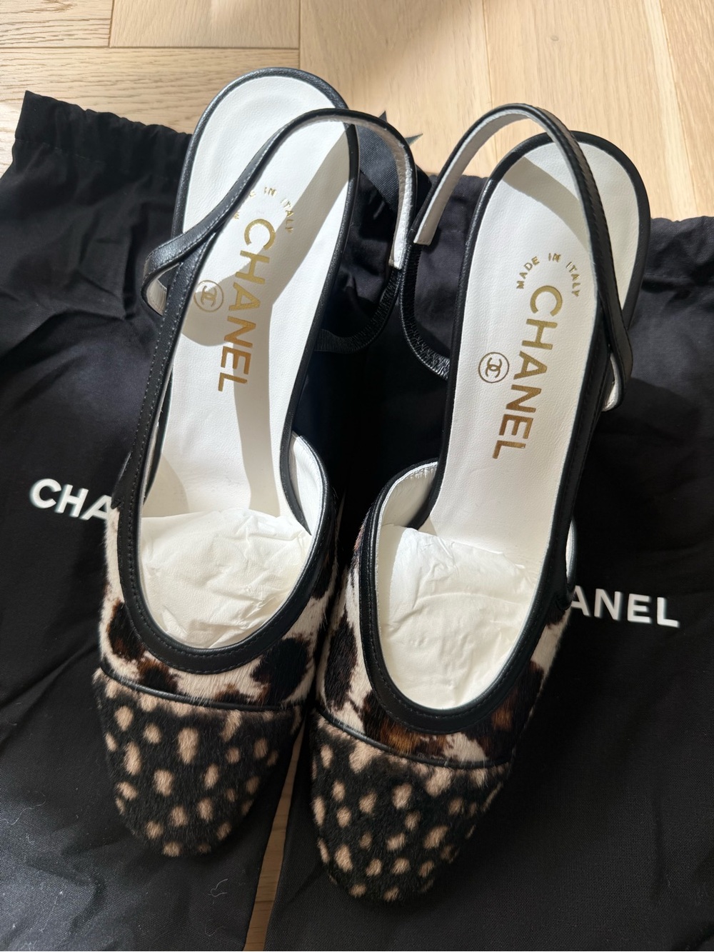 CHANEL 2026 Matthieu Blazy Pony Hair Slingback Pumps